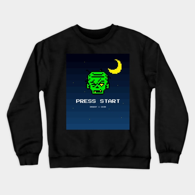 PRESS START Crewneck Sweatshirt by TokerTees